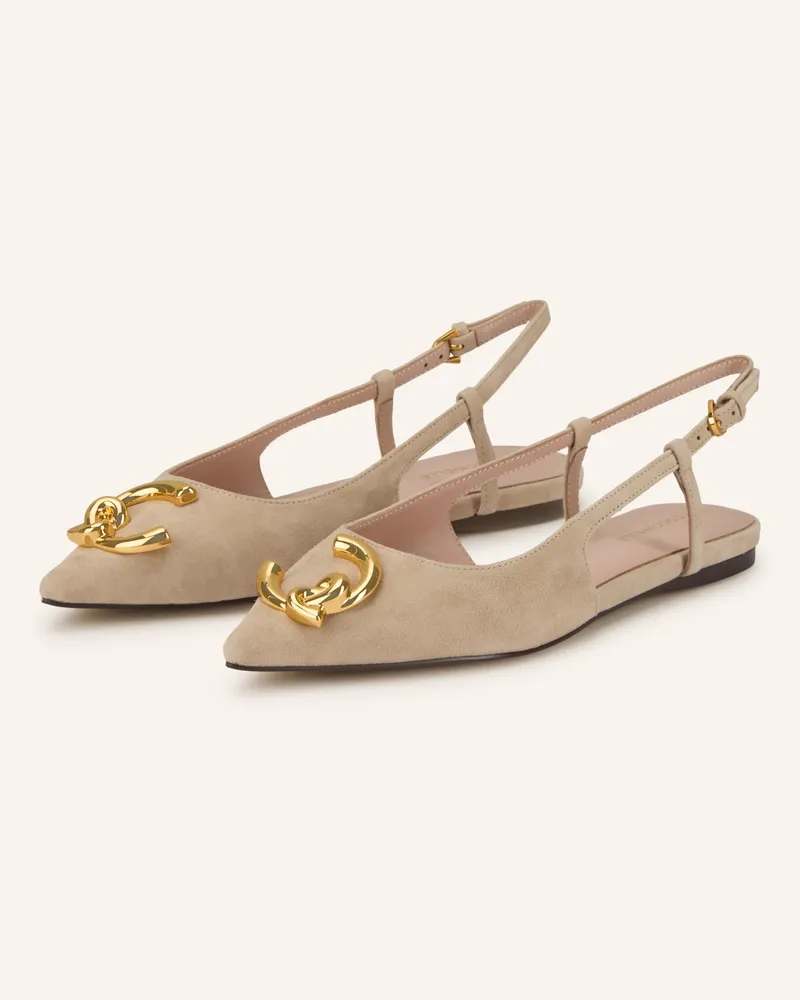 Coccinelle Slingballerinas Beige