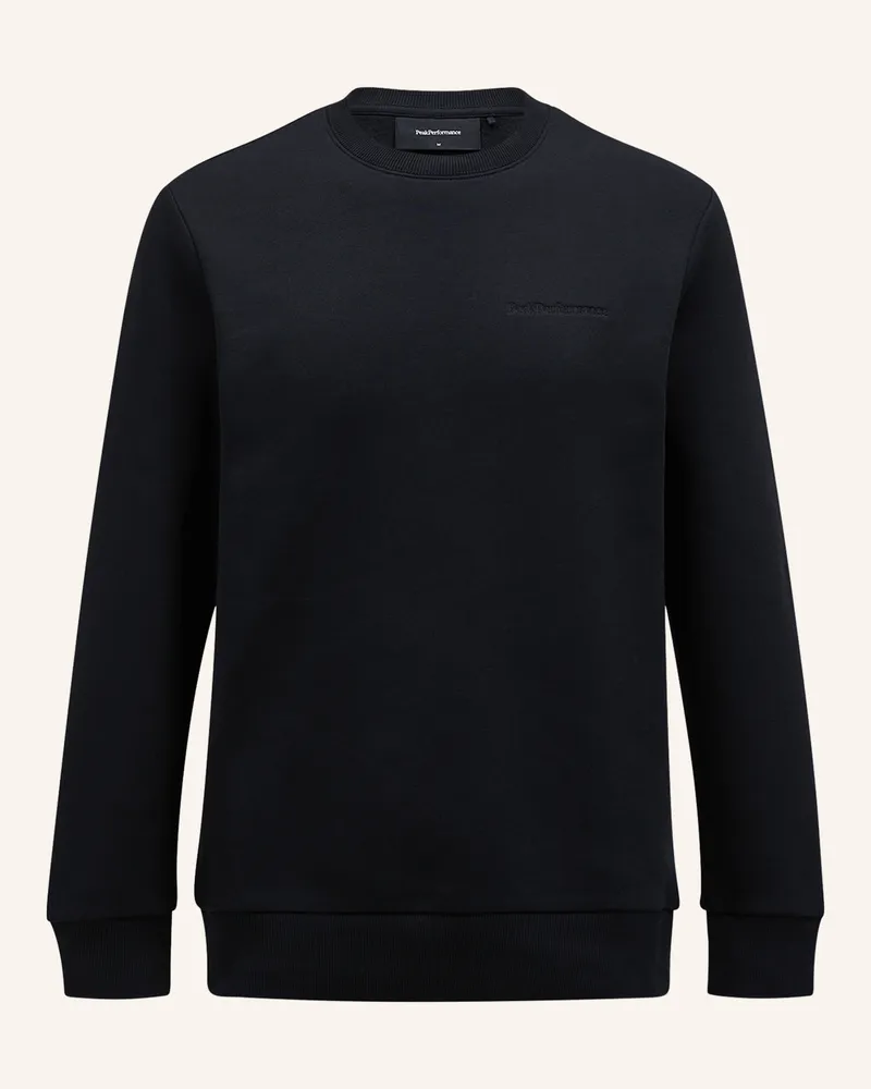 Peak Performance Original Small Logo Crew Sweatshirtpullover schwarz Schwarz
