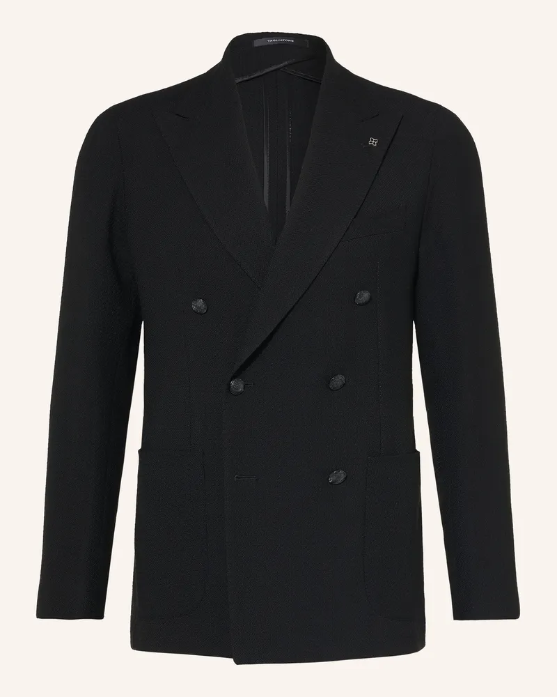 Tagliatore Sakko Slim Fit schwarz Schwarz