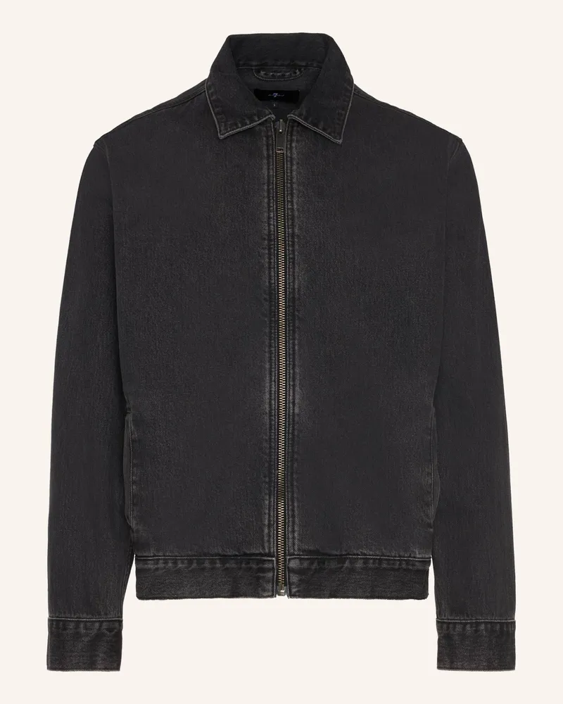 7 for all mankind Harrington Jacket schwarz Schwarz