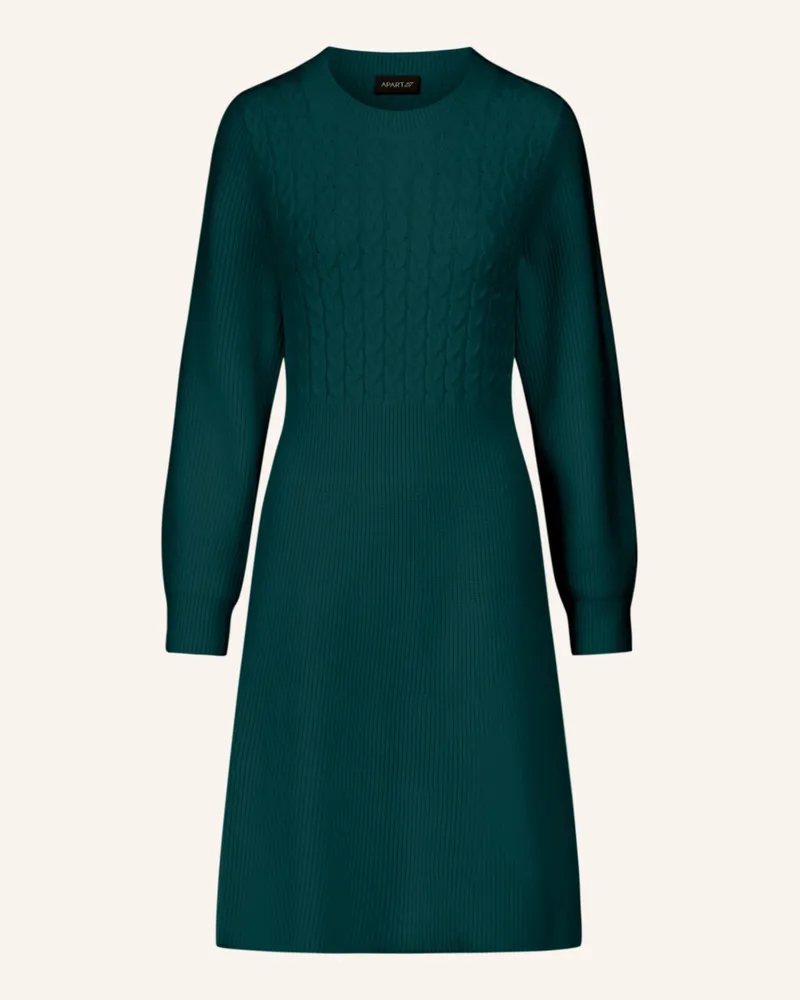 Apart Strickkleid Dunkelgrün