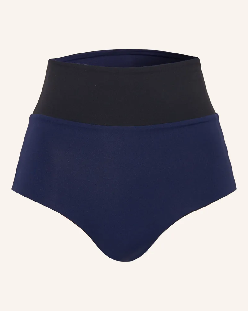 MYMARINI High-Waist-Bikini-Hose Surfshorts Zum Wenden Mit Uv-Schutz 50+ blau Dunkelblau