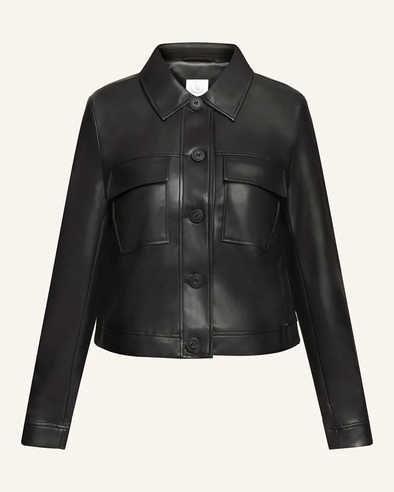 Betty Barclay Jacke In Lederoptik schwarz Schwarz