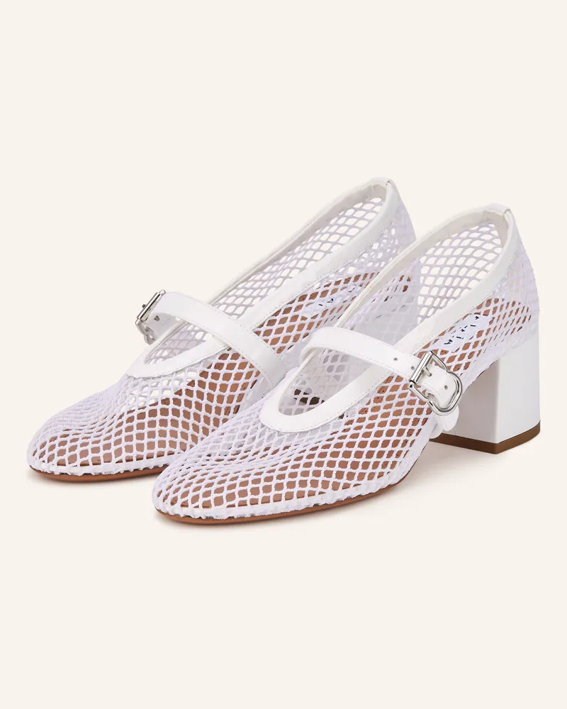 Alaïa Mary-Jane-Pumps weiss Weiss