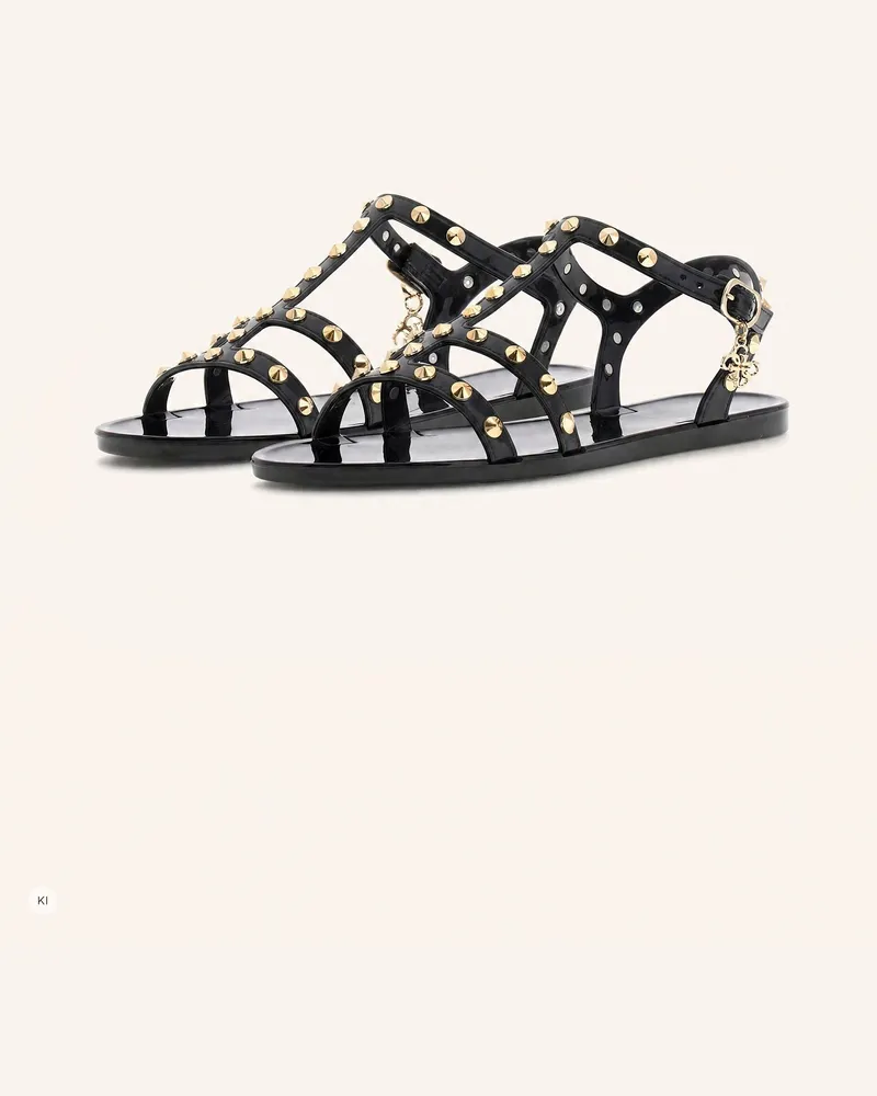 Guess Riemchensandalen Jelly schwarz Schwarz