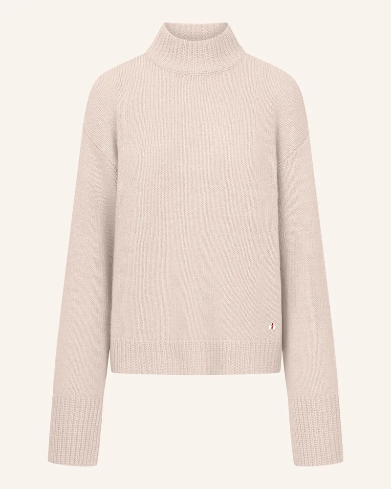 Frieda & Freddies Strickpullover Mit Stehkragen Und Daumenlöchern beige Creme