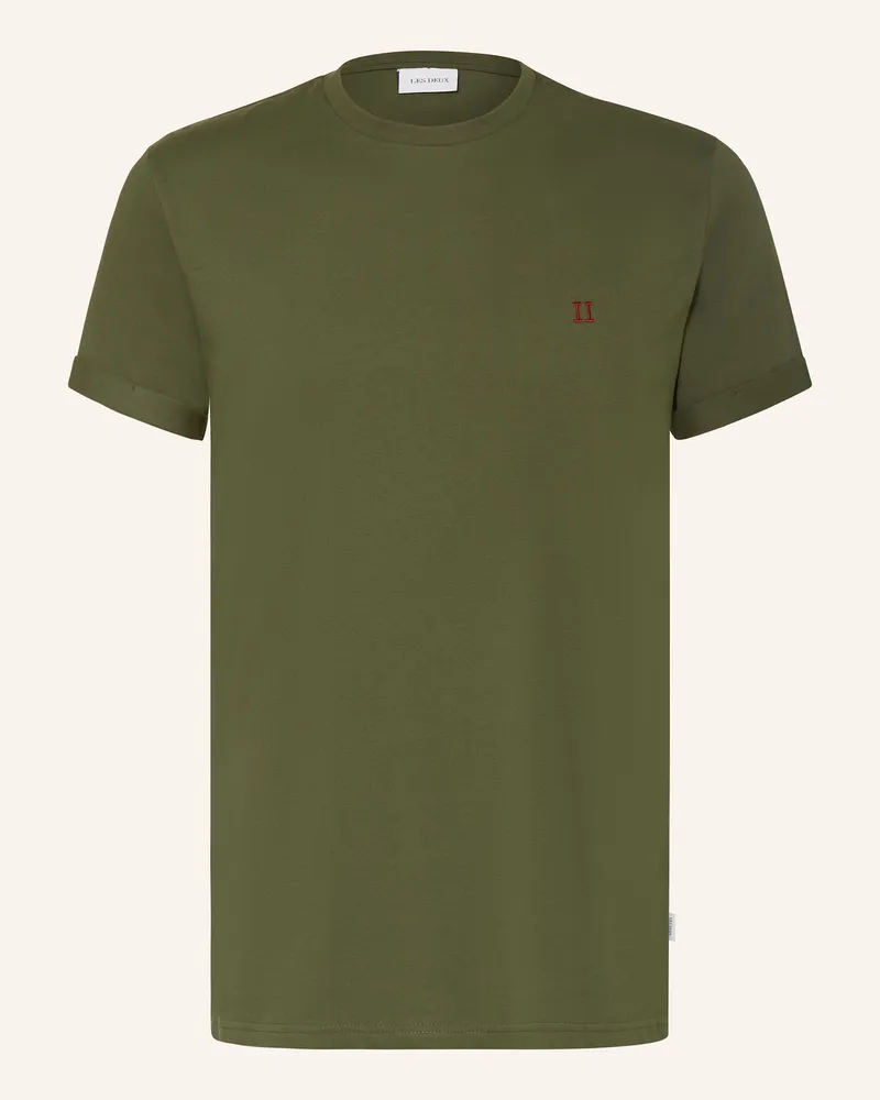 LES DEUX T-Shirt NORREGAARD Dunkelgrün