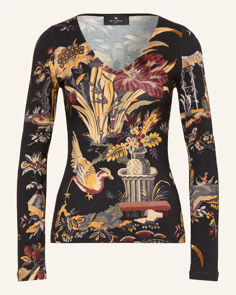 Etro Longsleeve schwarz Schwarz