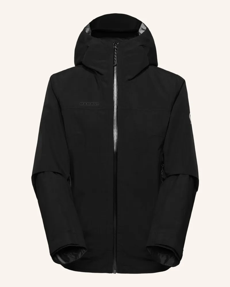 Mammut Hardshelljacke Crag Hs Mit Kapuze schwarz Schwarz