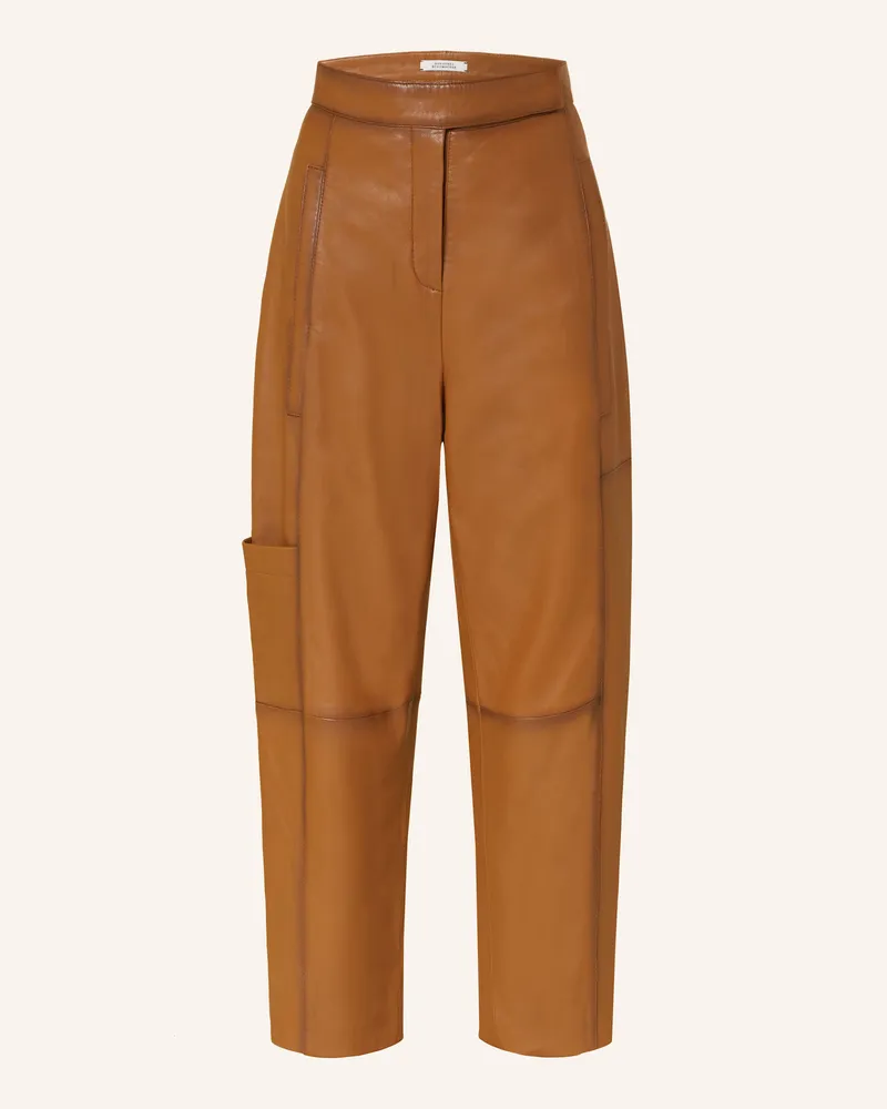 Dorothee Schumacher 7/8-Lederhose SLEEK STATEMENT II Cognac