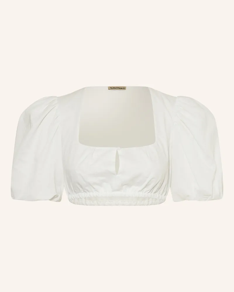 Gottseidank Dirndlbluse Elisann weiss Weiss
