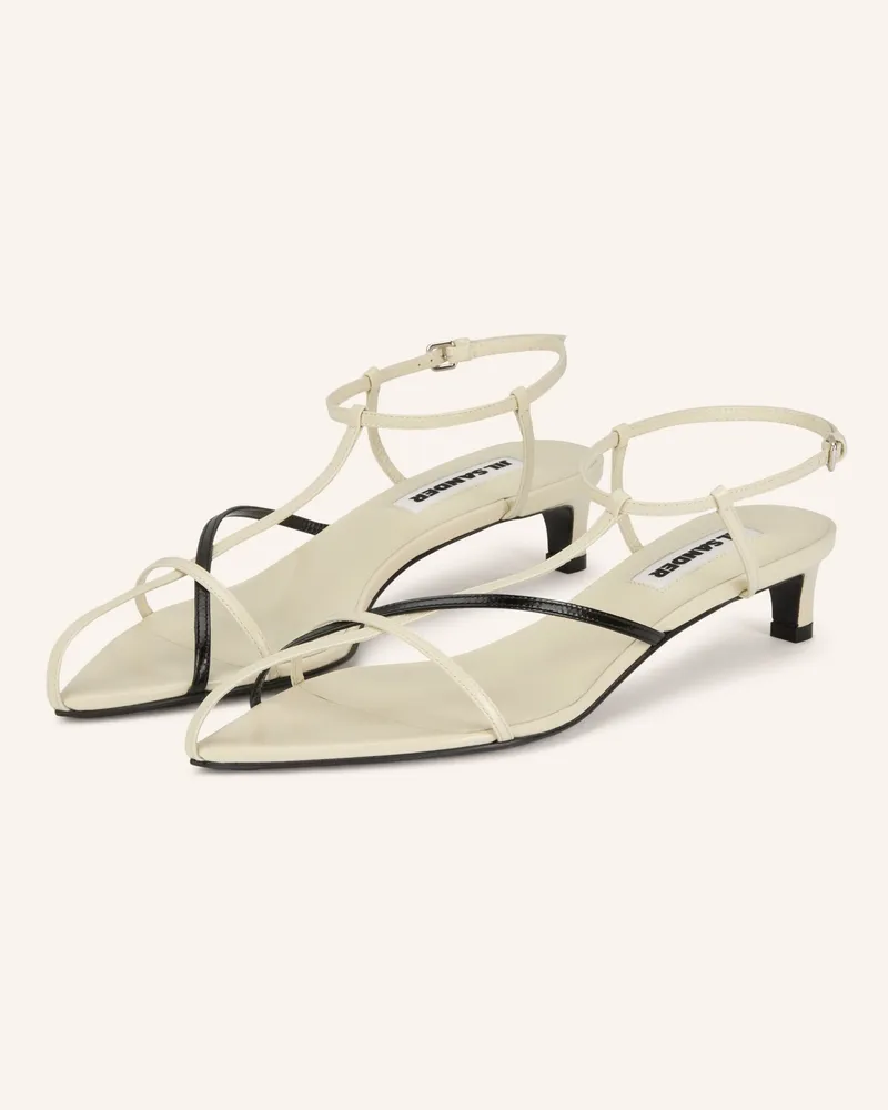 Jil Sander Sandaletten braun Ecru