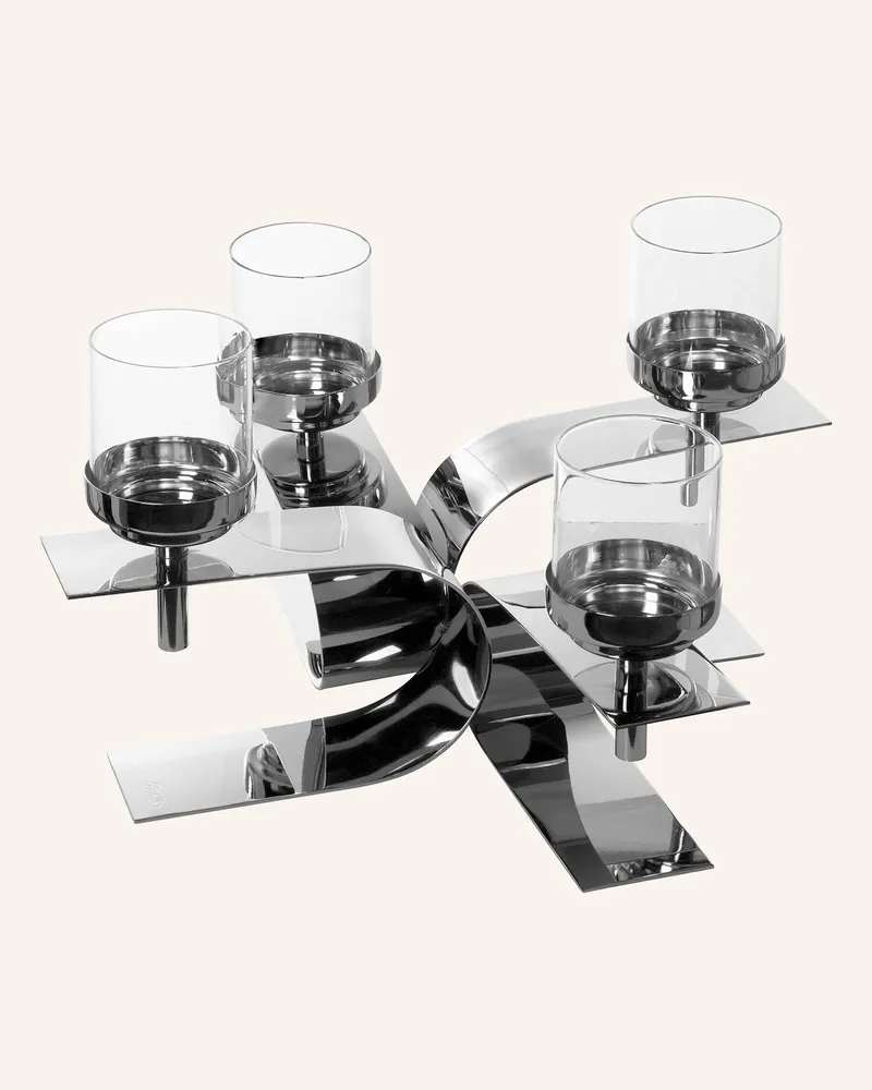 Fink Leuchter, 4-Flammig Passiona silber Silber