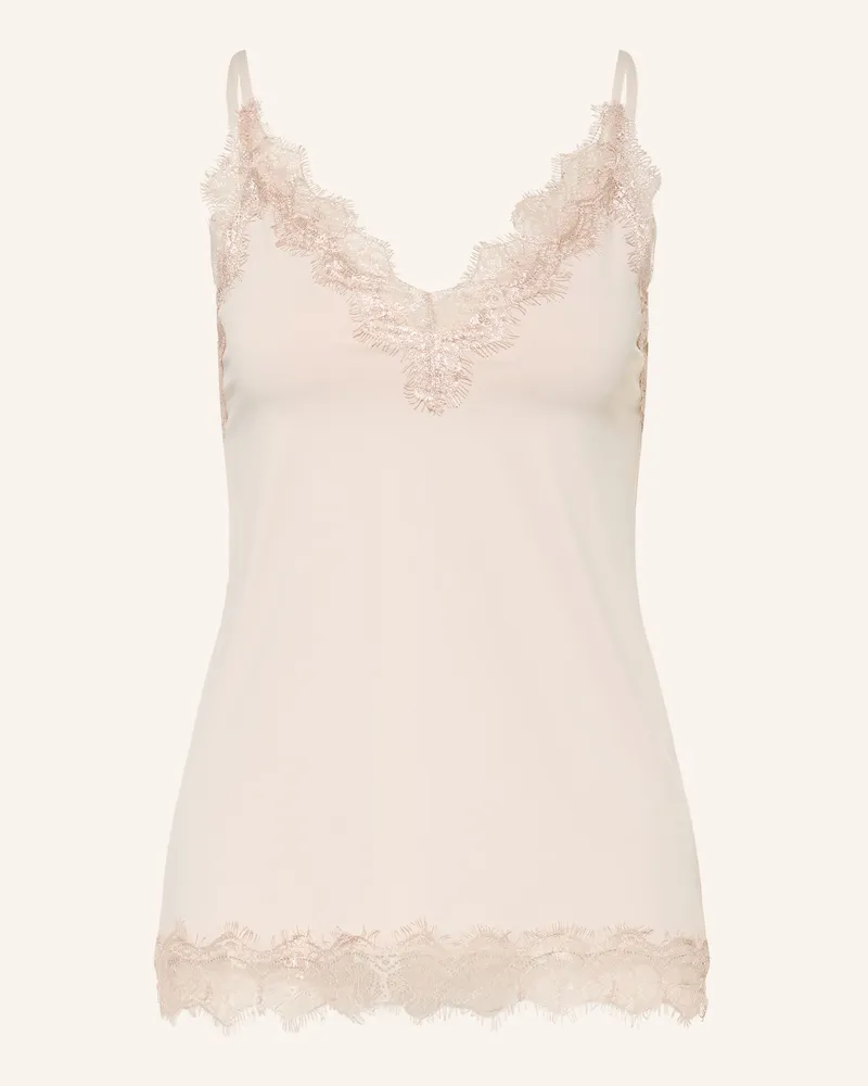 Rosemunde Top Bridget Mit Spitze weiss Creme