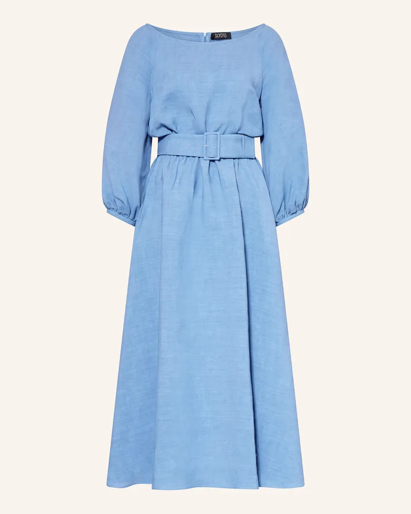 SLY 010 Kleid ANUK mit Leinen Blau