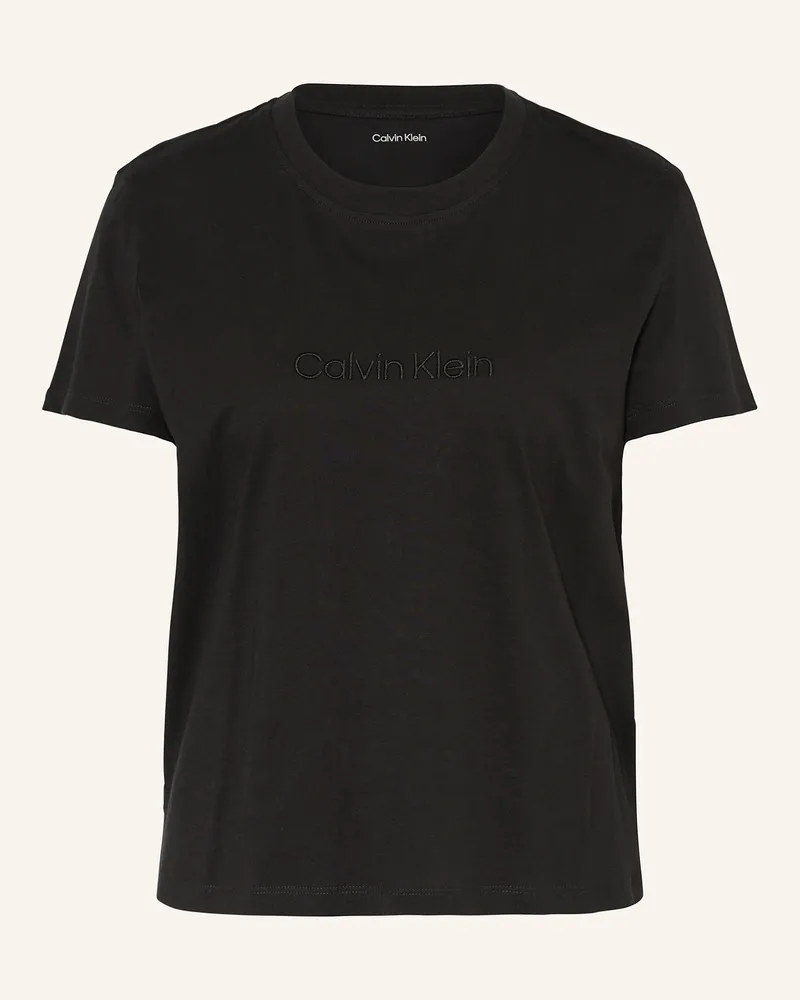 Calvin Klein Schlafshirt Pure Cotton schwarz Schwarz