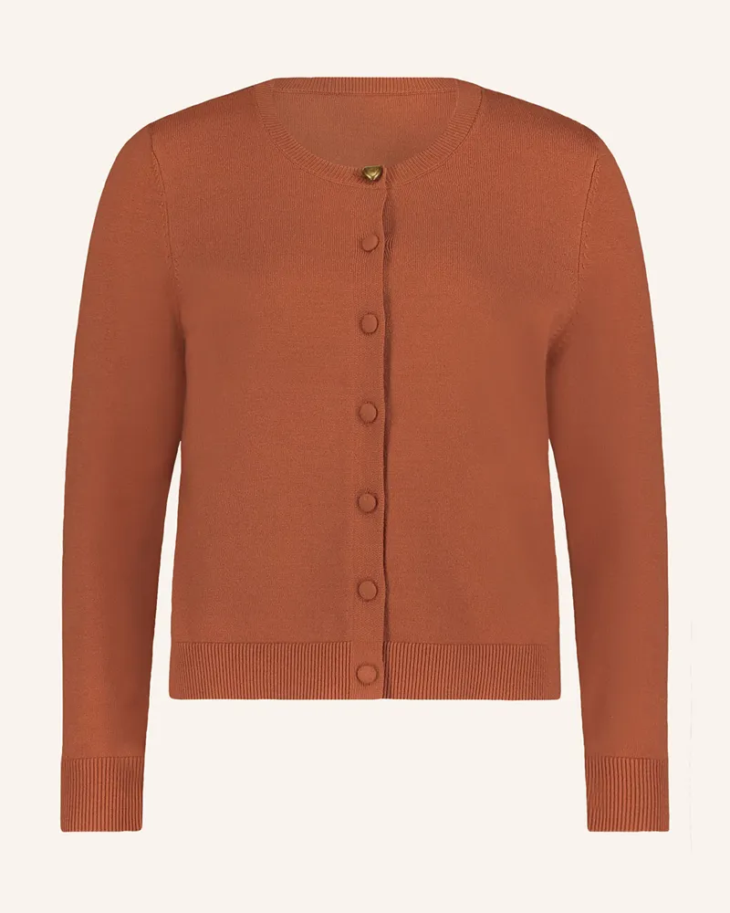 Cartoon Strickjacke Lachs