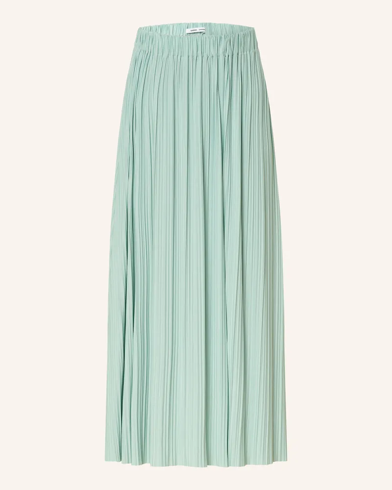 Samsøe & Samsøe Plisseerock Uma gruen Mint