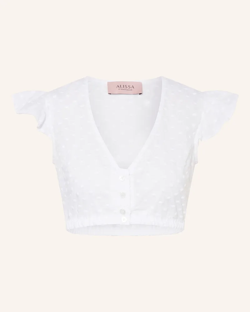 KINGA MATHE Dirndlbluse Kiki weiss Weiss