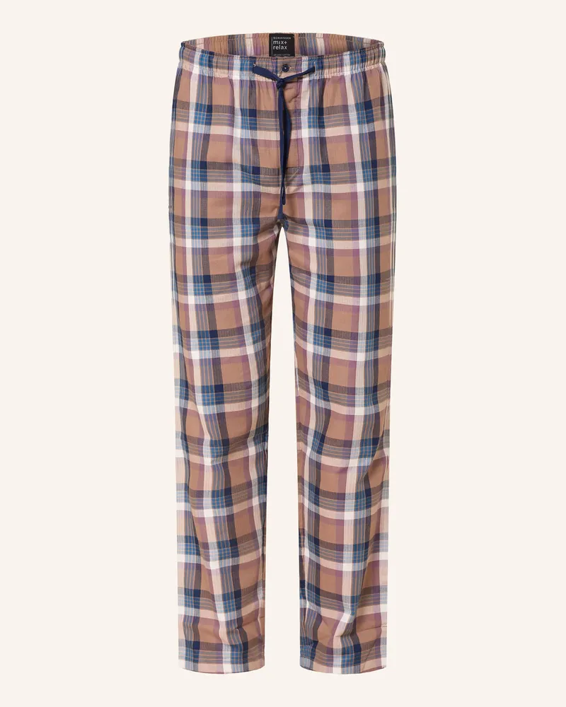 Schiesser Schlafhose MIX+RELAX Camel