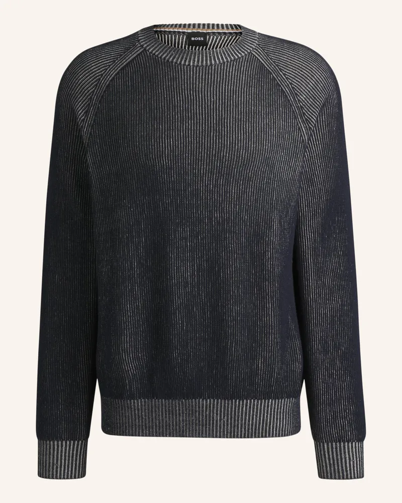 HUGO BOSS Pullover H-JILBERTO Regular Fit Dunkelblau