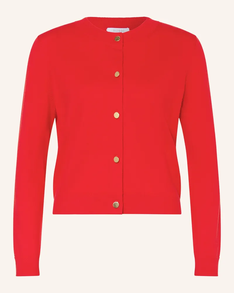 HOBBS London Strickjacke Priya Mit Merinowolle rot Rot