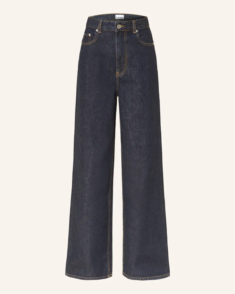 Ganni Straight Jeans blau 077