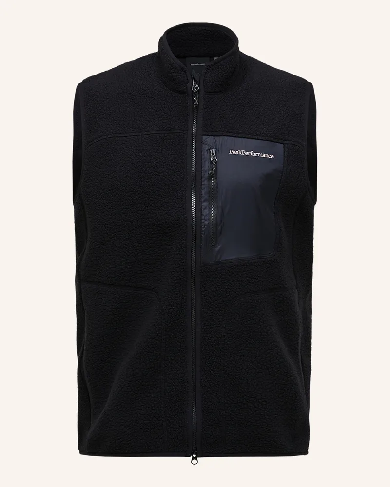 Peak Performance Fleeceweste NATURERUSH PILE Schwarz