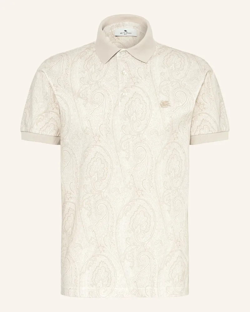 Etro Piqué-Poloshirt weiss Creme