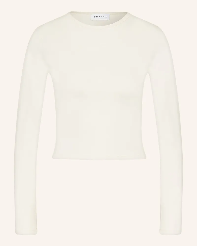 OH APRIL Cropped-Longsleeve ICA Ecru