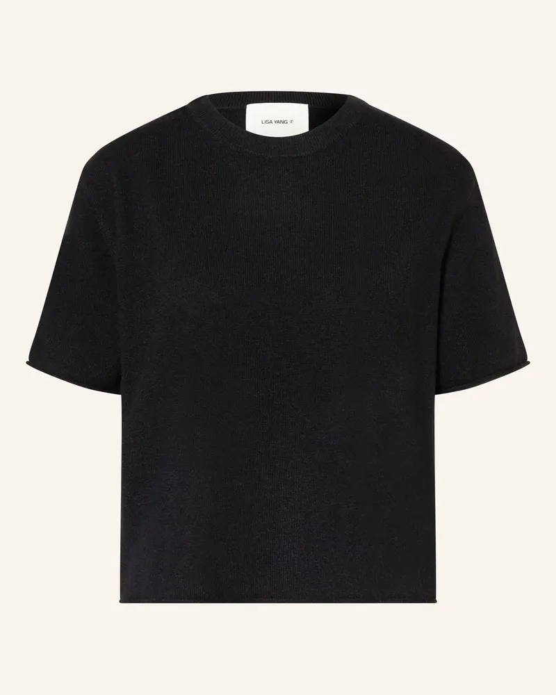 Lisa Yang Strickshirt CILA aus Cashmere Schwarz