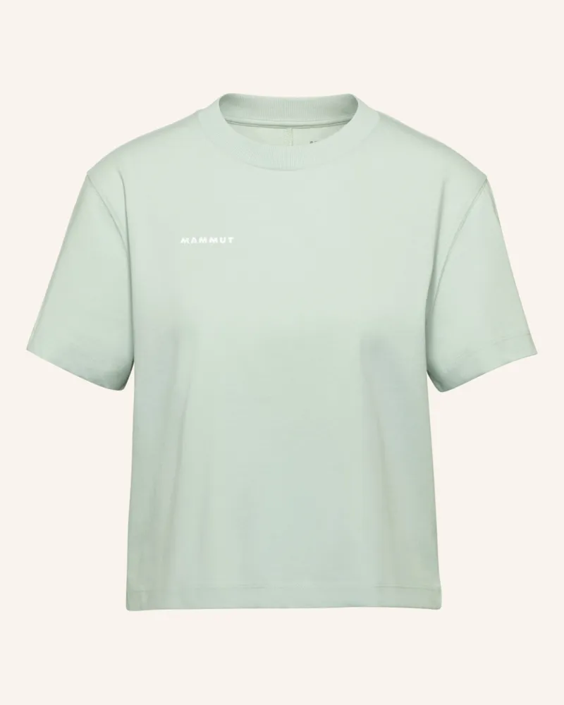 Mammut Mammut Base Cropped T-Shirt Women Mini Logo Grün