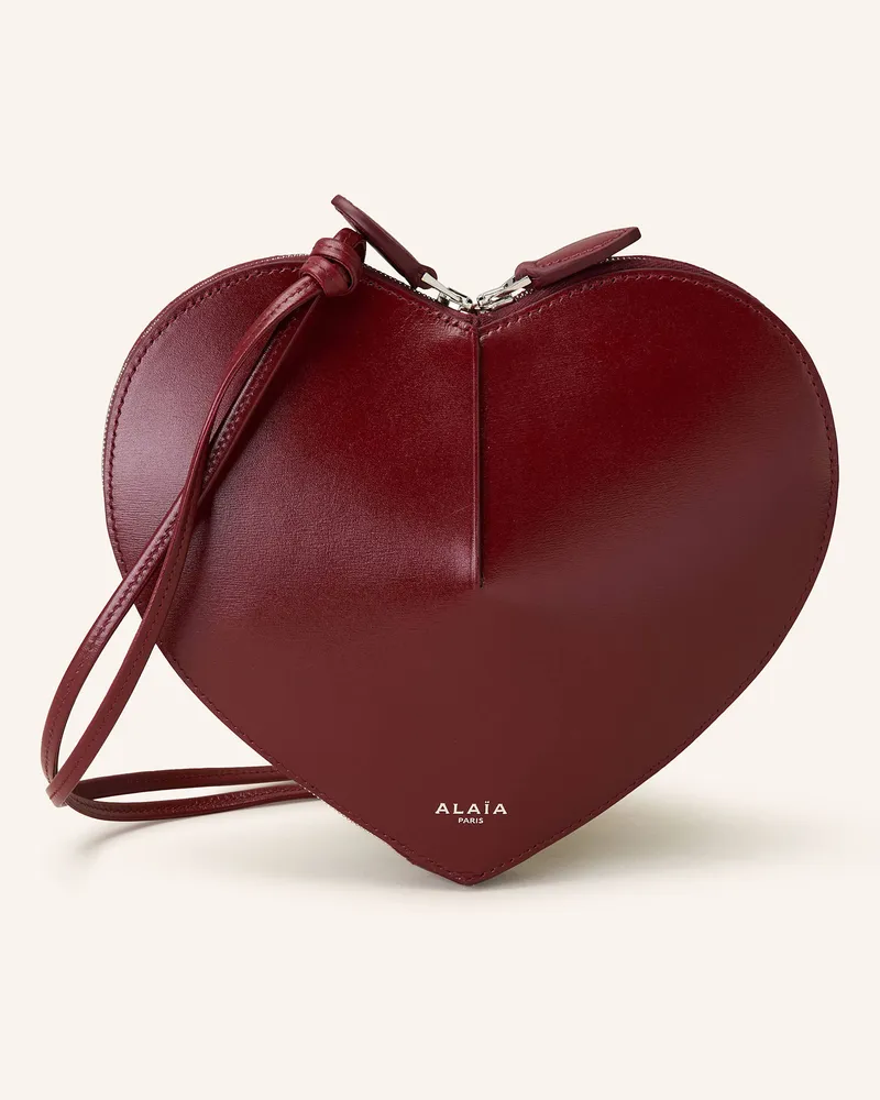 Alaïa Umhängetasche LE COEUR Dunkelrot