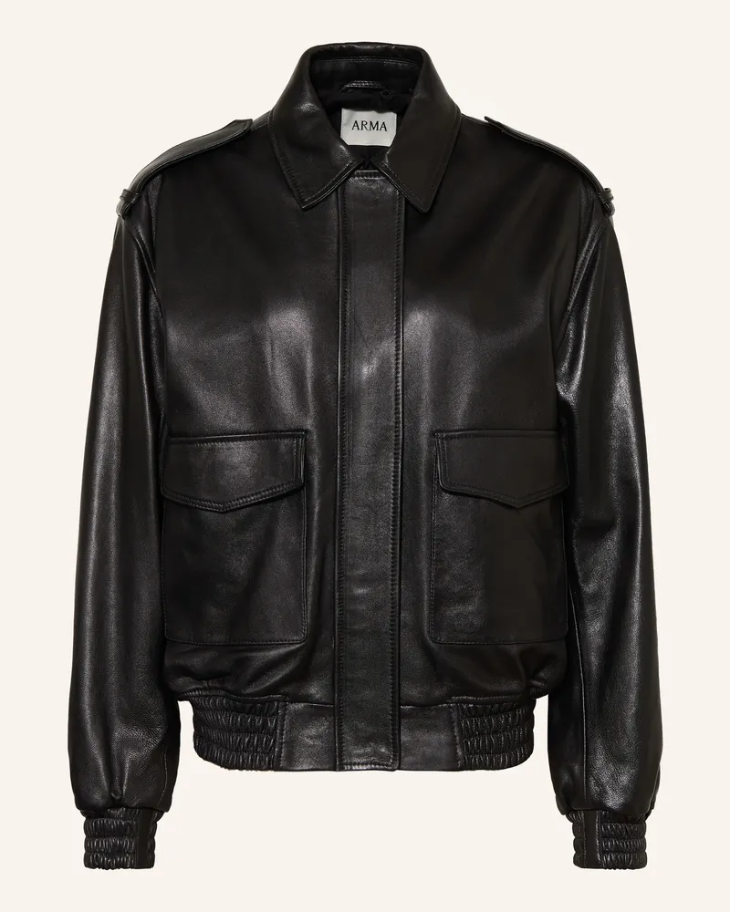 Arma Lederjacke Astra schwarz Schwarz