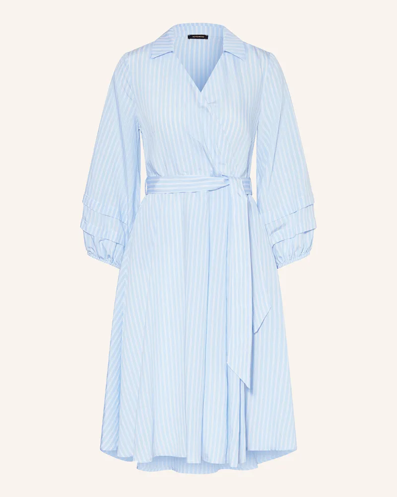 More & More Kleid in Wickeloptik Hellblau