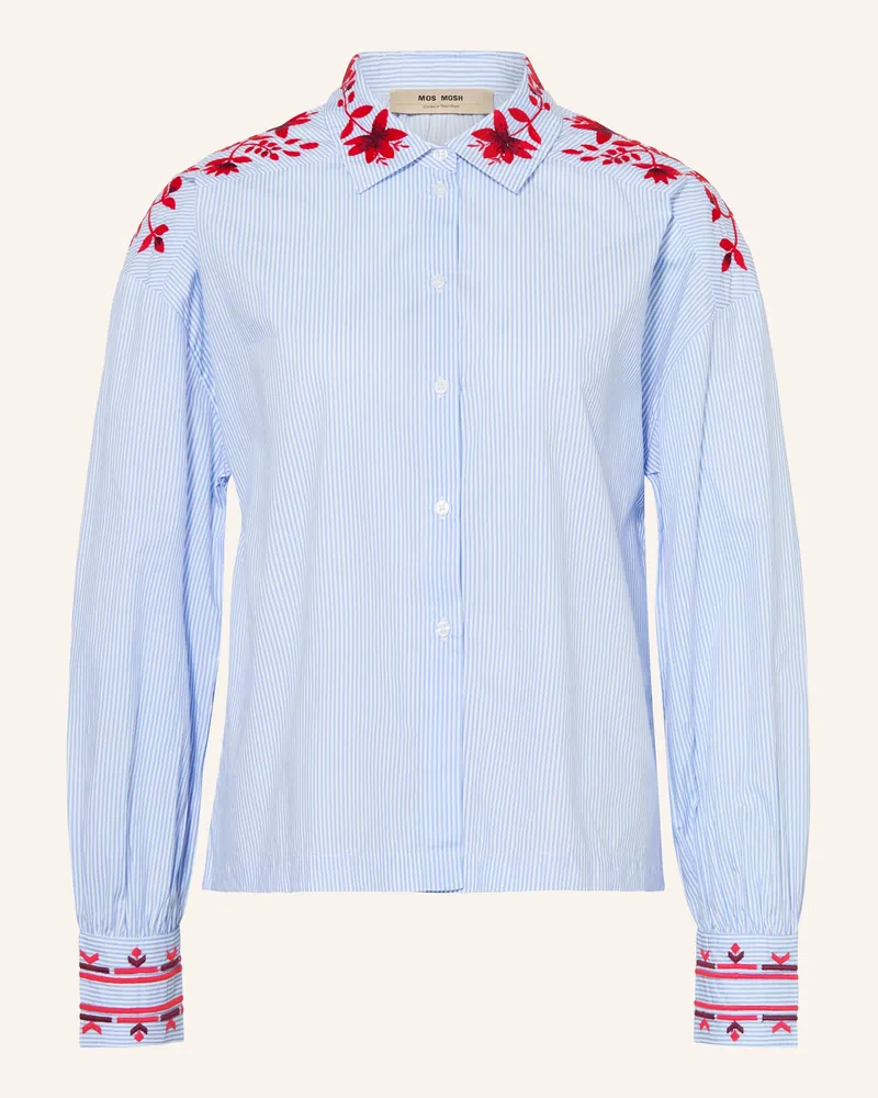 Mos Mosh Hemdbluse Mmosmo blau Hellblau