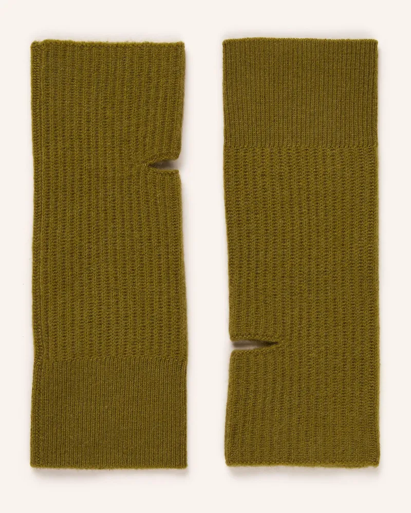 Darling Harbour Stulpen aus Cashmere Lodengrün