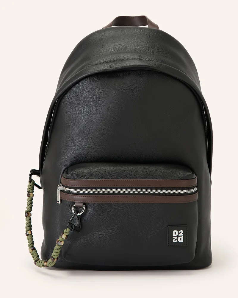 Dsquared2 Rucksack schwarz Schwarz
