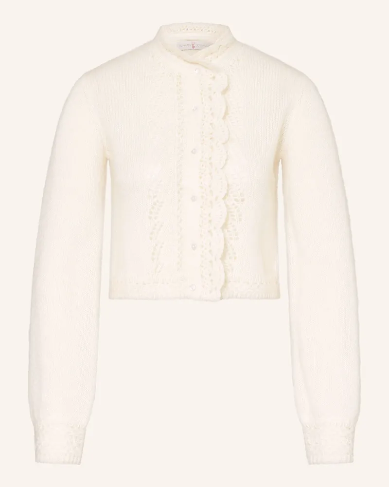Johann & Johanna Strickjanker Mit Mohair weiss Ecru
