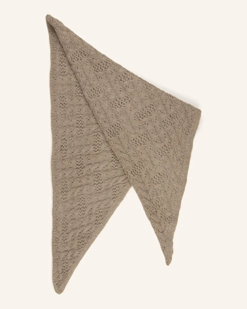 Johann & Johanna Dreieckstuch Mit Mohair beige Taupe
