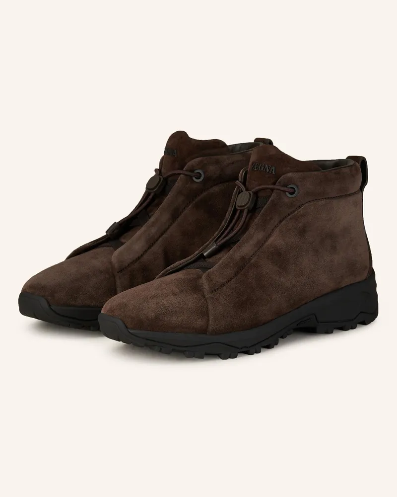 Ermenegildo Zegna Boots Dunkelbraun