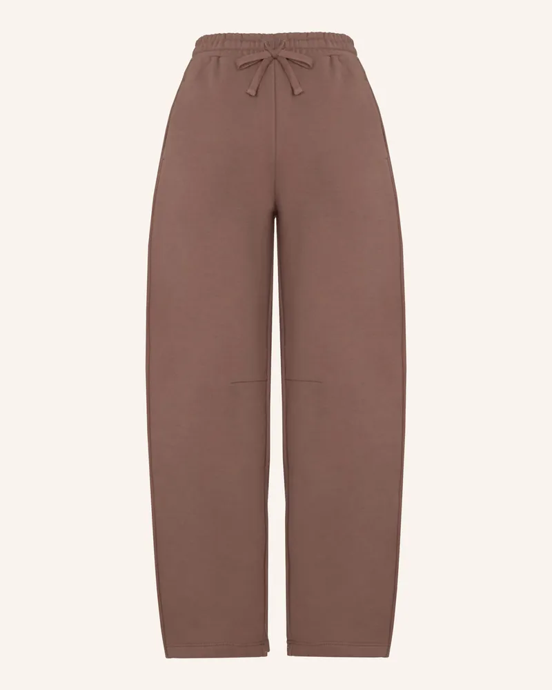 Hunkemöller Schlafhose Brushed Sweat braun Braun
