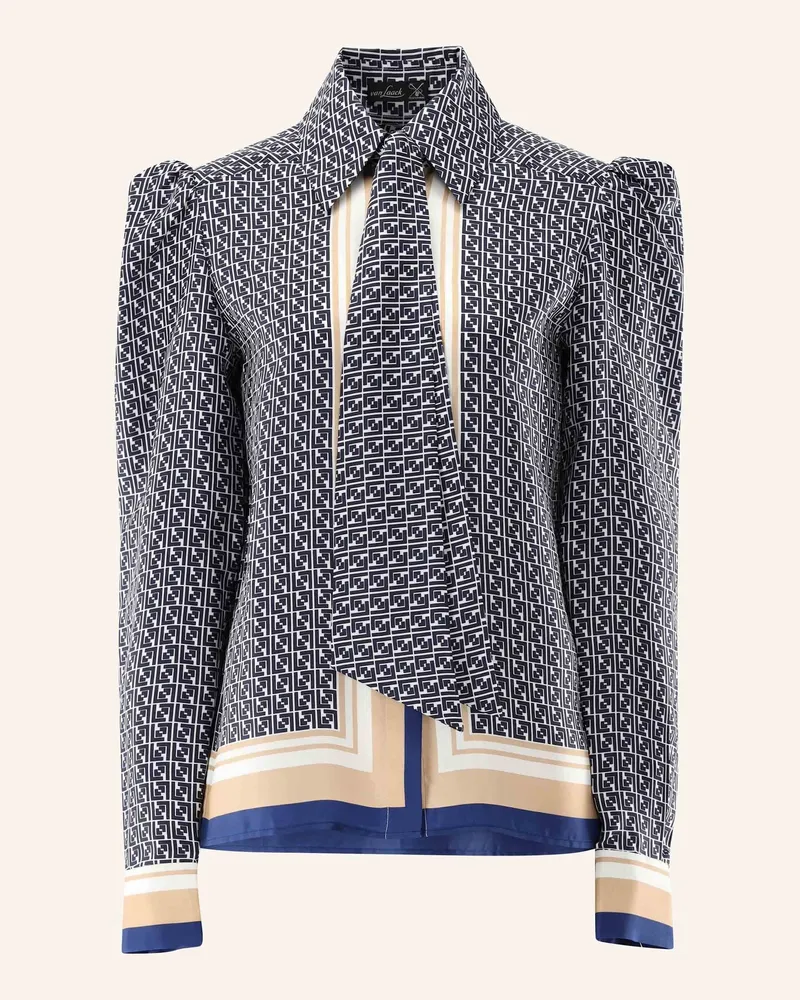 van Laack Bluse Modern Fit Blau