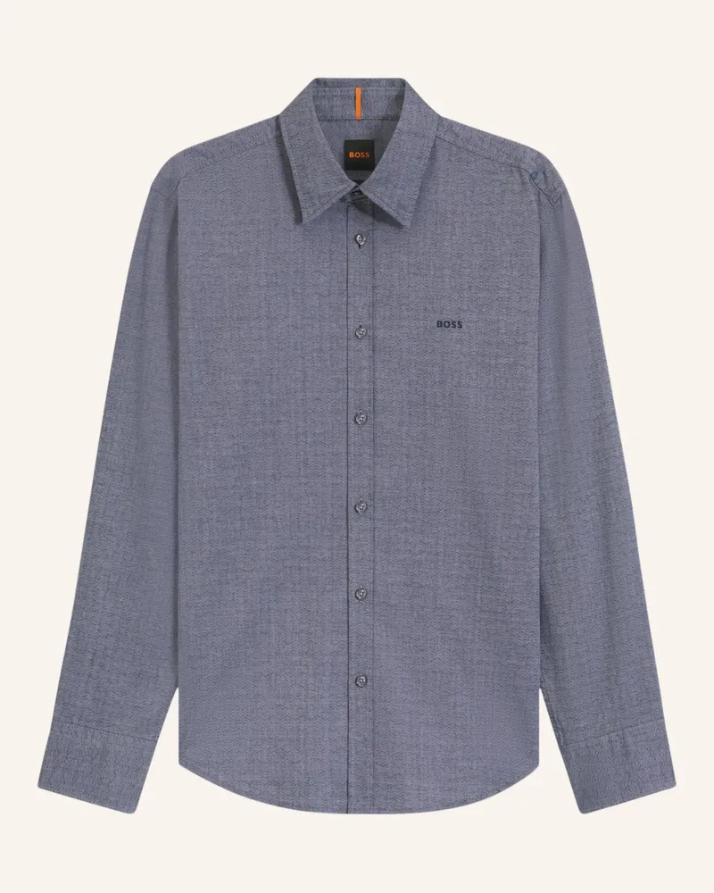 HUGO BOSS Casual Hemd RELEGANT_6_M Regular Fit Dunkelblau