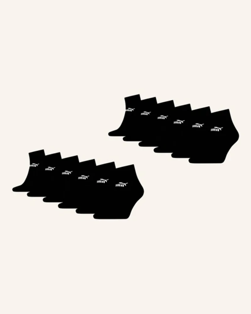 Puma Socken Elements Quarter 12-Pack schwarz Schwarz
