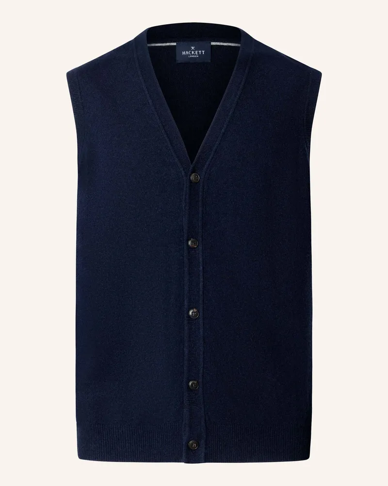 Hackett Pullover Wool Cash Mix Wcoat blau Blau