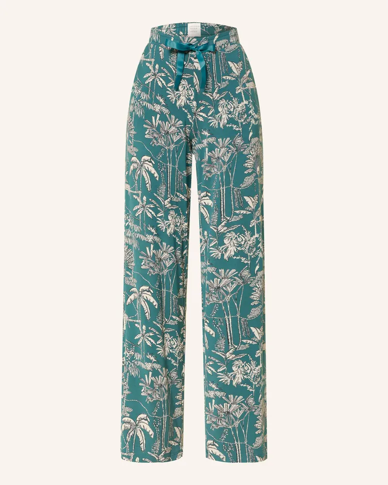 Schiesser Schlafhose Mix+Relax gruen Petrol