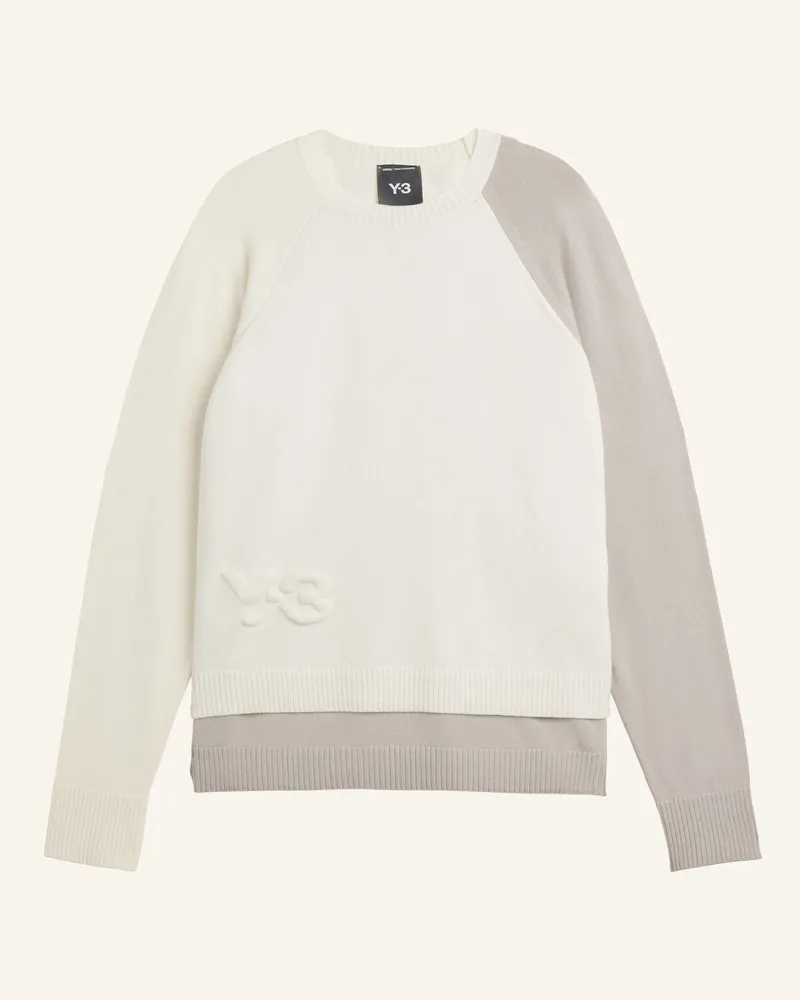 Y-3 Y-3 Logo Knit Crew weiss Weiss