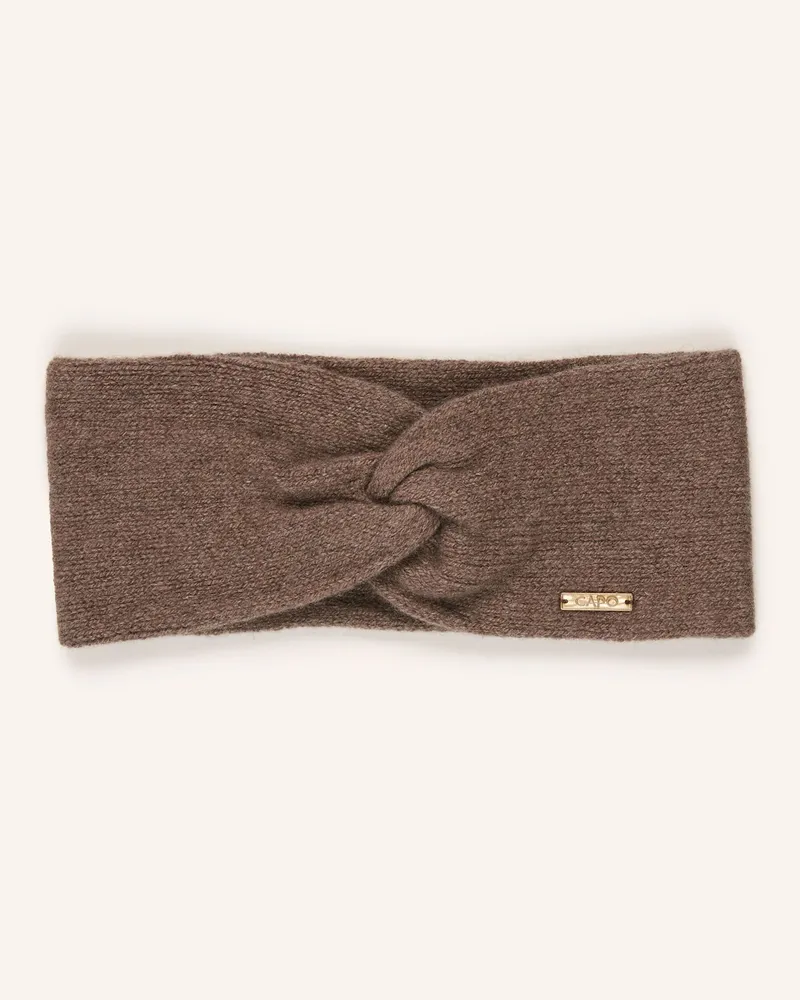 Capo Stirnband mit Cashmere Taupe