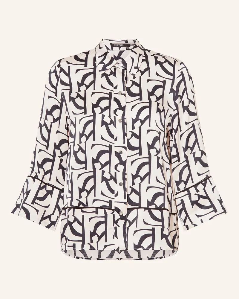 MARC AUREL Hemdbluse Mit 3/4-Arm beige Ecru